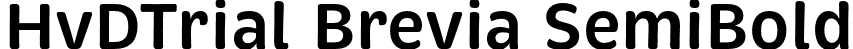HvDTrial Brevia SemiBold font - HvDTrial_Brevia-SemiBold.otf