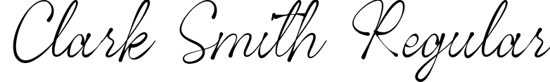 Clark Smith Regular font - clark-smith-free-version.ttf