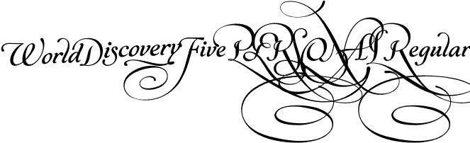 World Discovery Five PERSONAL Regular font - WorldDiscoveryFivePersonalRegular-0WMRP-BF648fa7b120b28.otf