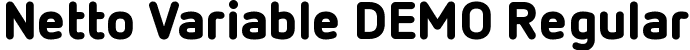 Netto Variable DEMO Regular font - Netto-Variable-Demo.ttf