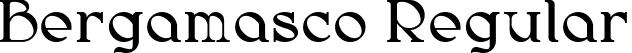 Bergamasco Regular font - Bergamasco-Semibold.ttf