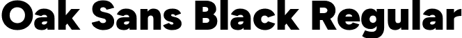 Oak Sans Black Regular font - OakSans-Black.ttf