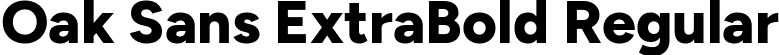 Oak Sans ExtraBold Regular font - OakSans-ExtraBold.ttf