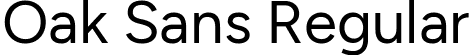 Oak Sans Regular font - OakSans-Regular.ttf