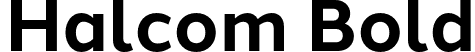 Halcom Bold font - Halcom-Bold.otf