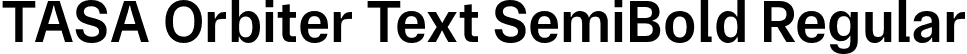 TASA Orbiter Text SemiBold Regular font - TASAOrbiterText-SemiBold.otf