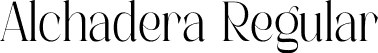 Alchadera Regular font - Alchadera.otf