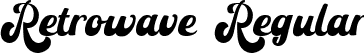 Retrowave Regular font - retrowave-qzr55.ttf