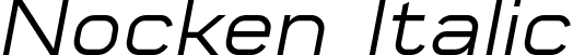 Nocken Italic font - NockenItalic-rgBe9.ttf