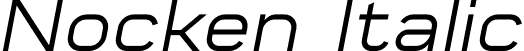 Nocken Italic font - NockenItalic-Yz6B8.otf