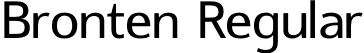 Bronten Regular font - Bronten-Regular.otf