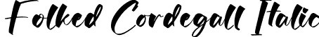 Folked Cordegall Italic font - Folked-Cordegall-Italic.otf