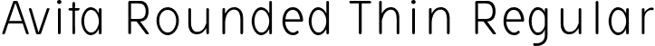 Avita Rounded Thin Regular font - Avita-RoundedThin.otf