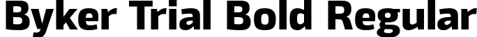 Byker Trial Bold Regular font - BykerTrial-Bold.otf