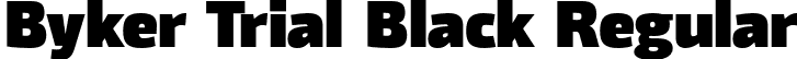 Byker Trial Black Regular font - BykerTrial-Black.otf