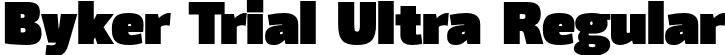 Byker Trial Ultra Regular font - BykerTrial-Ultra.otf