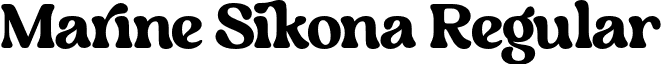 Marine Sikona Regular font - MarineSikona-Regular.otf