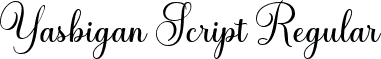 Yasbigan Script Regular font - Yasbigan-Script.ttf