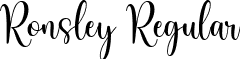 Ronsley Regular font - Ronsley-Script.ttf