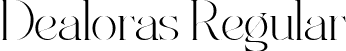 Dealoras Regular font - Dealoras-Font-Duo.ttf