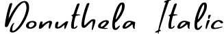 Donuthela Italic font - Donuthela-Italic.otf