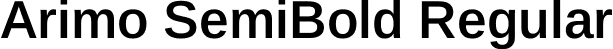 Arimo SemiBold Regular font - Arimo-SemiBold.ttf
