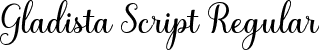 Gladista Script Regular font - Gladista.ttf