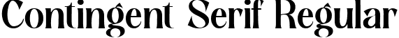 Contingent Serif Regular font - Contingent-Serif.ttf