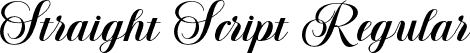 Straight Script Regular font - Straight-Script-OTF.otf