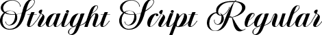 Straight Script Regular font - Straight-Script-TTF.ttf