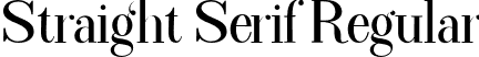 Straight Serif Regular font - Straight-Serif-OTF.otf