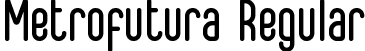 Metrofutura Regular font - metrofutura.ttf