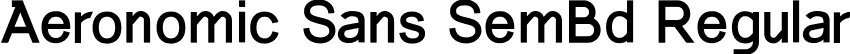 Aeronomic Sans SemBd Regular font - AeronomicSans-SemiBold.ttf