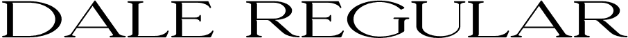 Dale Regular font - Dale.otf