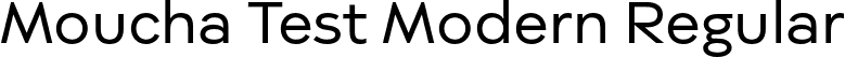 Moucha Test Modern Regular font - Moucha-Test-Modern-Regular.otf