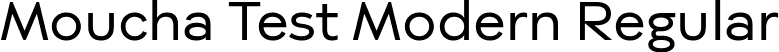 Moucha Test Modern Regular font - Moucha-Test-Modern-Regular.ttf