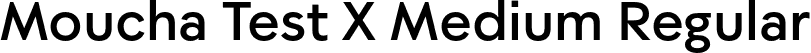 Moucha Test X Medium Regular font - Moucha-Test-X-Medium.otf
