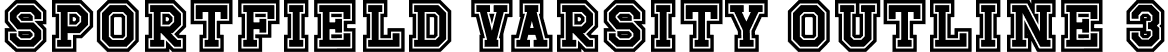 Sportfield Varsity Outline 3 font - Sportfield-Varsity-Outline3.otf