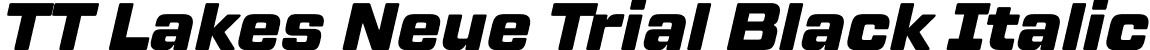 TT Lakes Neue Trial Black Italic font - TT-Lakes-Neue-Trial-Black-Italic.ttf
