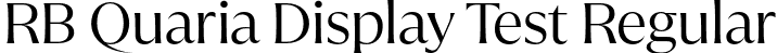 RB Quaria Display Test Regular font - QuariaDisplayTest-Regular.otf