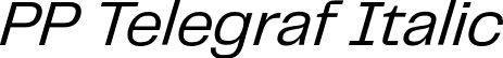 PP Telegraf Italic font - PPTelegraf-RegularSlanted.otf