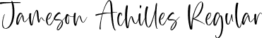 Jameson Achilles Regular font - Jameson-Achilles.otf