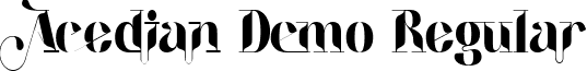Acedian Demo Regular font - Acedian-Demo.ttf