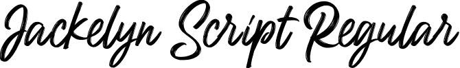 Jackelyn Script Regular font - Jackelyn Script.otf