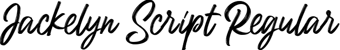 Jackelyn Script Regular font - Jackelyn Script.ttf