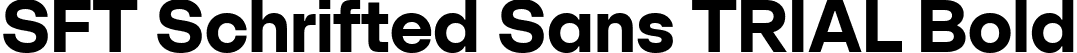 SFT Schrifted Sans TRIAL Bold font - SFTSchriftedSansTRIAL-Bold.ttf