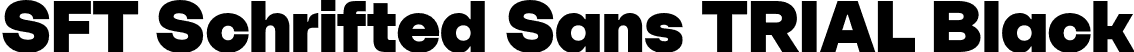 SFT Schrifted Sans TRIAL Black font - SFTSchriftedSansTRIAL-Black.otf