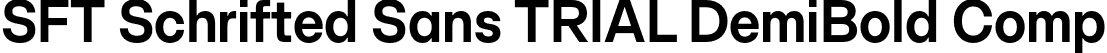 SFT Schrifted Sans TRIAL DemiBold Comp font - SFTSchriftedSansTRIAL-DemiBoldComp.otf