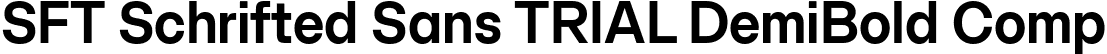 SFT Schrifted Sans TRIAL DemiBold Comp font - SFTSchriftedSansTRIAL-DemiBoldComp.ttf