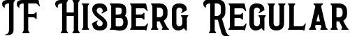 JF Hisberg Regular font - JFHisberg-Regular.ttf